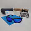 Costa Del Mar Tuna Alley 580P Polarized Sunglasses Black in Blue Mirror